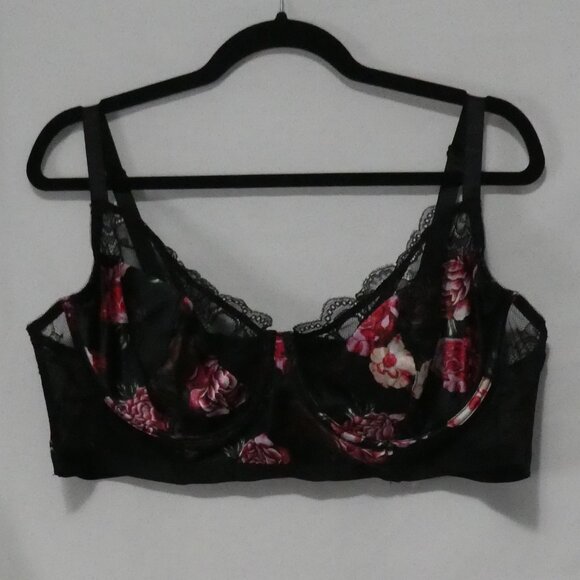 TORRID CURVE | size 2 | Elegant Floral Lace Bra With Rose Design | Underwire - Picture 1 of 16
